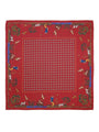 Shooting Scene Silk Pocket Square - Wine