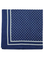 Extra Large Traditional Cotton Spotted Handkerchiefs, Royal with White Spots