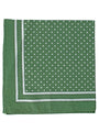 Large Cotton Handkerchief, Green with White Spots