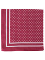 Large Cotton Handkerchief, Wine with White Spots