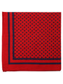 Extra Large Traditional Spotty Handkerchief, Red with Navy Spots