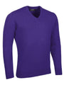 Glenmuir 1891 Lomond V Neck Lambswool Sweater, Violet