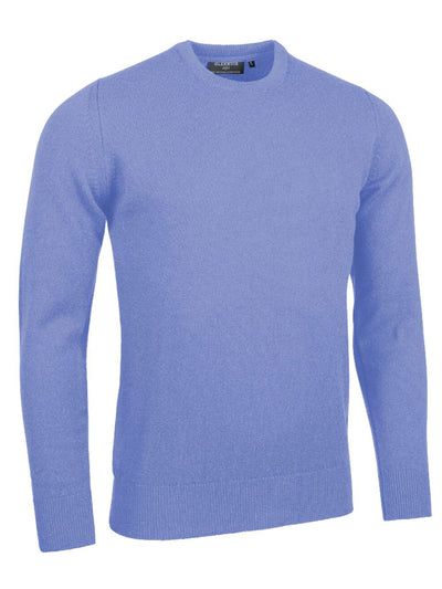 Glenmuir 1891 Morar Crew Neck Lambswool Sweater, Light Blue