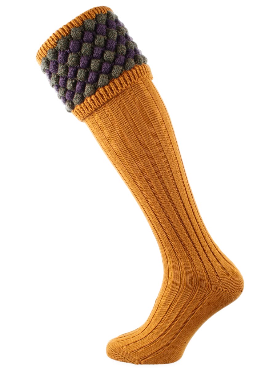 The Angus Shooting Sock, Ochre