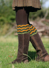The Lady Grafton Shooting Sock with Garter - Spruce