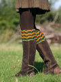 The Lady Grafton Shooting Sock with Garter - Spruce