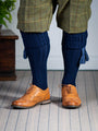 The Harris Cable Shooting Stocking - Navy