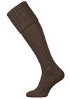 Brown knitted shooting socks