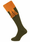 The Lomond Shooting Sock - Spruce & Ochre