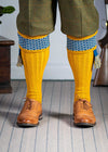 The Whitley Shooting Sock with Garter, Gold