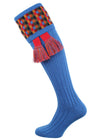 The Ashton Shooting Sock with Garter, Azure