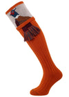 The "Percy" Pheasant Shooting Sock, Burnt Orange