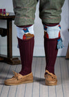 The "Percy" Pheasant Shooting Sock, Rioja