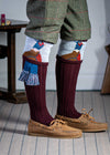 The "Percy" Pheasant Shooting Sock, Rioja
