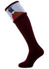 The "Percy" Pheasant Shooting Sock, Rioja