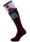 The "Percy" Pheasant Shooting Sock, Rioja