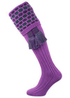 The Big Bee Honeycomb Shooting Sock Including Garter, Orchid