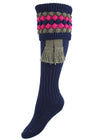 The Lady Angus Shooting Sock, Navy Blue