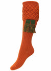 The Lady Rannoch Shooting Sock - Burnt Orange