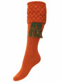 The Lady Rannoch Shooting Sock - Burnt Orange