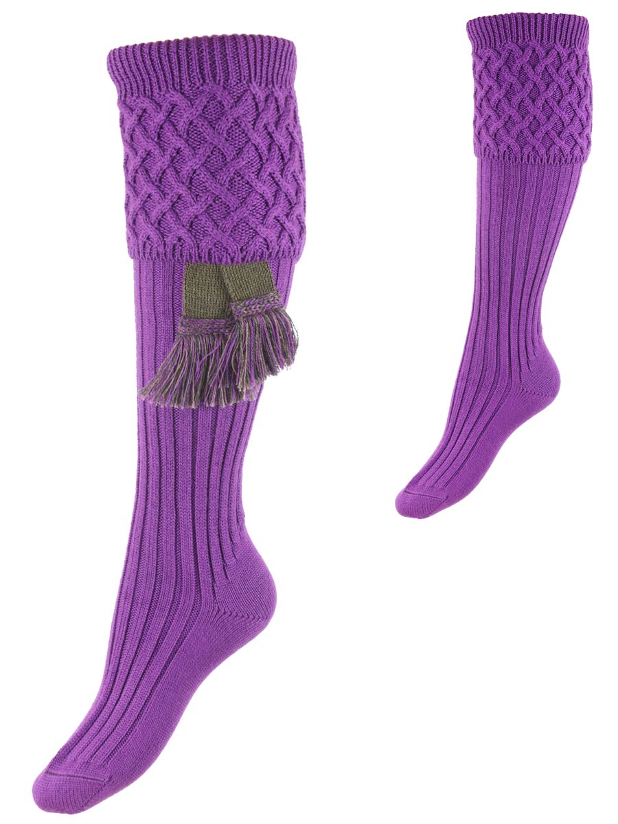 The Lady Rannoch Shooting Sock, Orchid