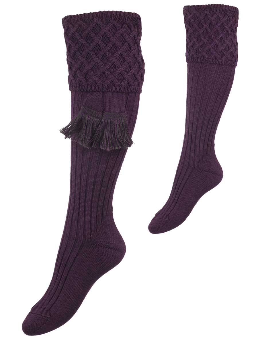 The Lady Rannoch Shooting Sock, Thistle