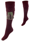 The Lady Rannoch Shooting Sock, Mulberry