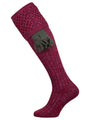 The Chelsea Merino Wool Shooting Sock, Berry Mix Marl