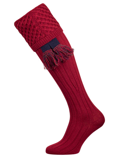 The Chelsea Shooting Sock - Deep Red