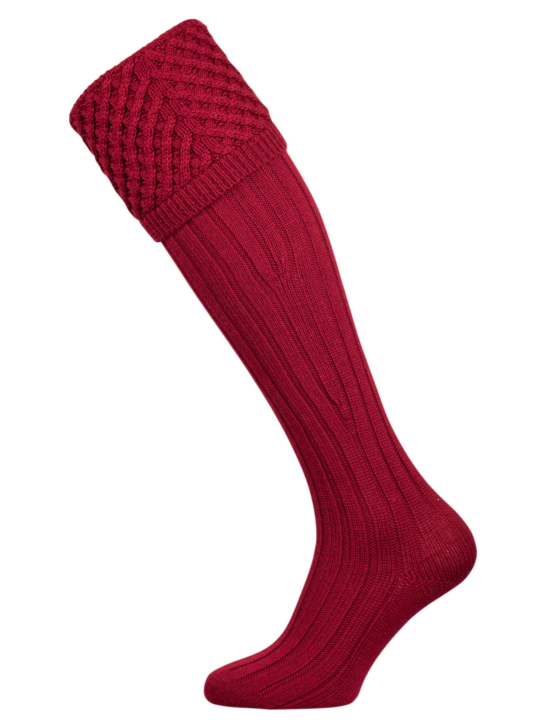 The Chelsea Shooting Sock - Deep Red