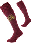 The Chelsea Merino Wool Shooting Sock, Burgundy