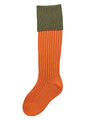 The Junior Lomond Children's Shooting Socks, Burnt Orange & Khaki