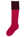 The Junior Lomond Children's Shooting Sock, Fuchsia & Rioja