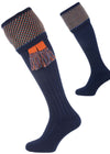 The Tayside Raindrop Shooting Sock, Navy