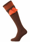 The Penrith Wool Shooting Sock, Pecan & Spice