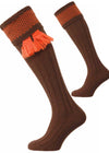 The Penrith Wool Shooting Sock, Pecan & Spice