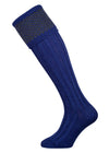 The Penrith Wool Shooting Sock, Sapphire & Olive