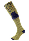 The Regent Merino Wool Shooting Sock, Old Sage & Navy 