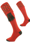 The Regent Merino Wool Shooting Sock, Orange