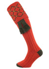 The Regent Merino Wool Shooting Sock, Orange