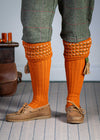 The Lady Honeycomb Shooting Sock & Garter, Burnt Orange