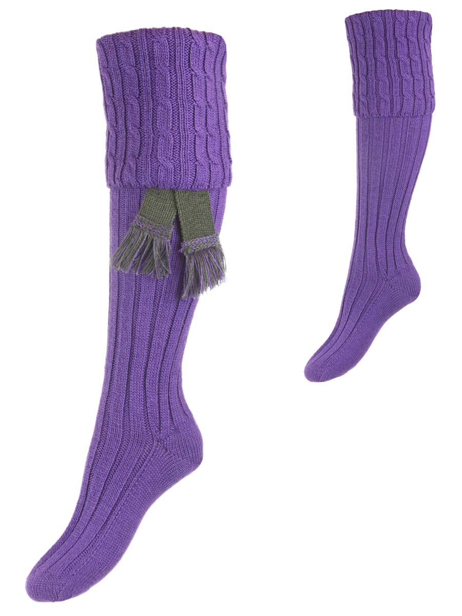 The Lady Harris Shooting Sock, Lavande