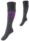 The Lady Harris Shooting Sock, Anthracite