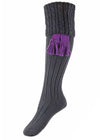 The Lady Harris Shooting Sock, Anthracite