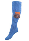 The Lady Harris Shooting Sock, Azure