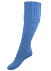 The Lady Harris Shooting Sock, Azure
