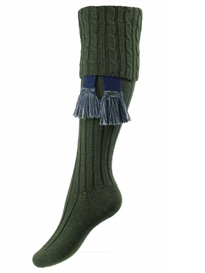 The Lady Harris Shooting Sock, Spruce