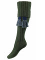 The Lady Harris Shooting Sock, Spruce