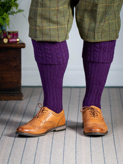 The Skye Cashmere Shooting Sock, Knight
