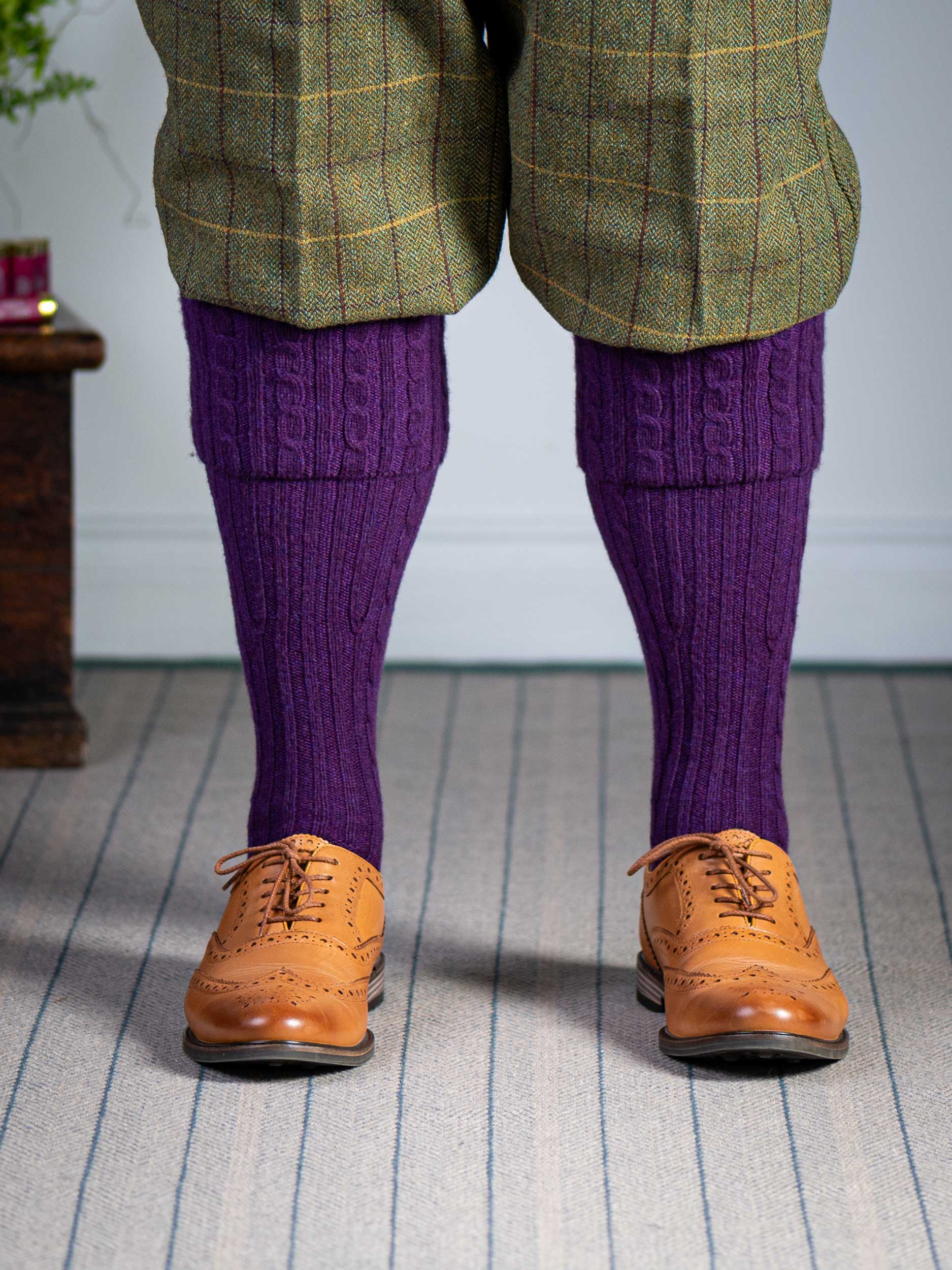 The Skye Cashmere Shooting Sock, Knight